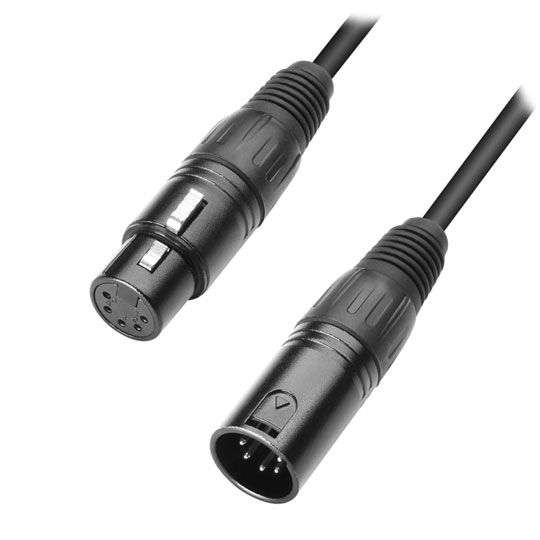 6m Adam Hall Lighting DMX Cable 5-pin Female XLR to 5-pin Male XLR ...