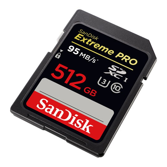 Sandisk Extreme Pro High Capacity 512GB Performance 4K Ready SD Memory ...