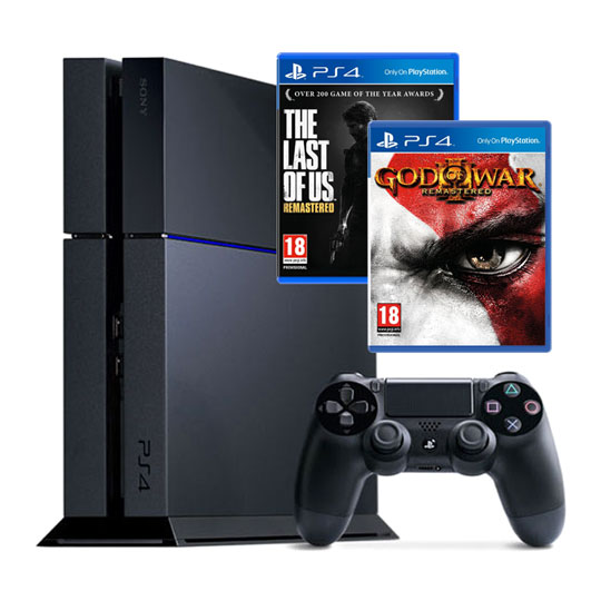 Sony PS4 500GB with Last of Us & God of War 3 Remastered Games