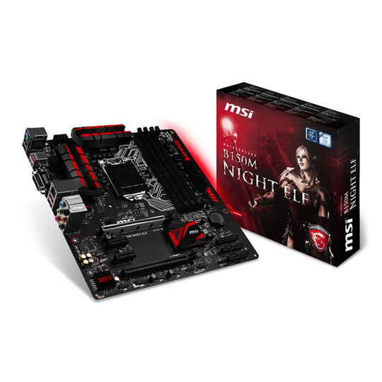 Msi b150m night elf какие процессоры поддерживает