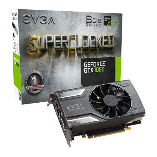 EVGA NVIDIA GeForce GTX 1060 6GB SC GAMING Graphics Card