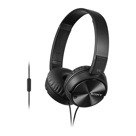 Sony MDR-ZX110NA Noise Cancelling Headset/Headphones with Microphone ...