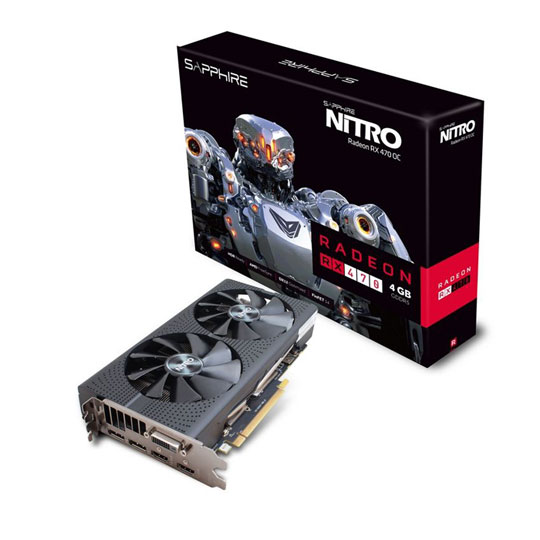 Sapphire NITRO Radeon RX 470 4GB Graphics Card LN76595 - 11256-10-20G |  SCAN UK