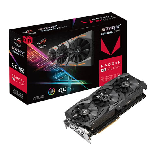 ASUS AMD Radeon RX VEGA 56 ROG Strix OC Gaming 8GB HBM2 Graphics Card