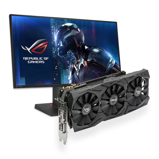 ASUS ROG STRIX OC GTX 1080 Ti + ROG Swift Quad HD G-SYNC Monitor