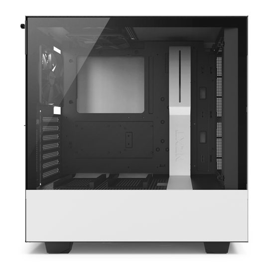 NZXT White H500i Smart Tempered Glass Window Midi PC Gaming Case ...