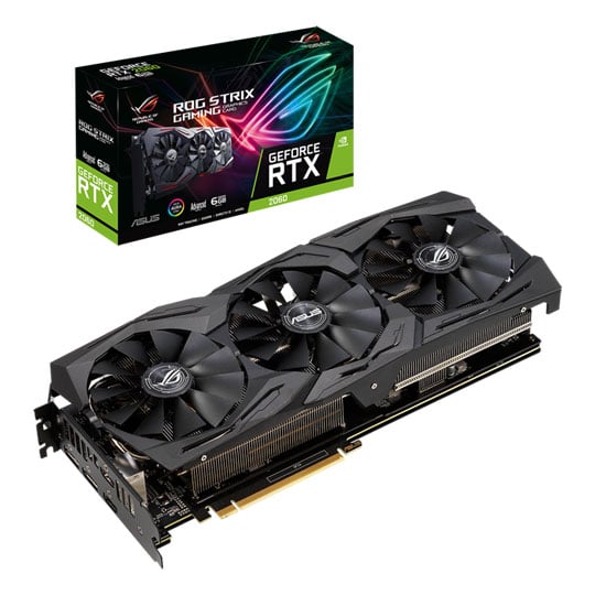 ASUS NVIDIA GeForce RTX 2060 6GB ROG Strix Advanced Gaming Turing Graphics  Card