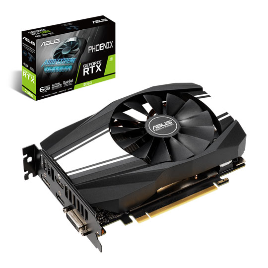 ASUS NVIDIA GeForce RTX 2060 6GB PHOENIX Turing Graphics Card