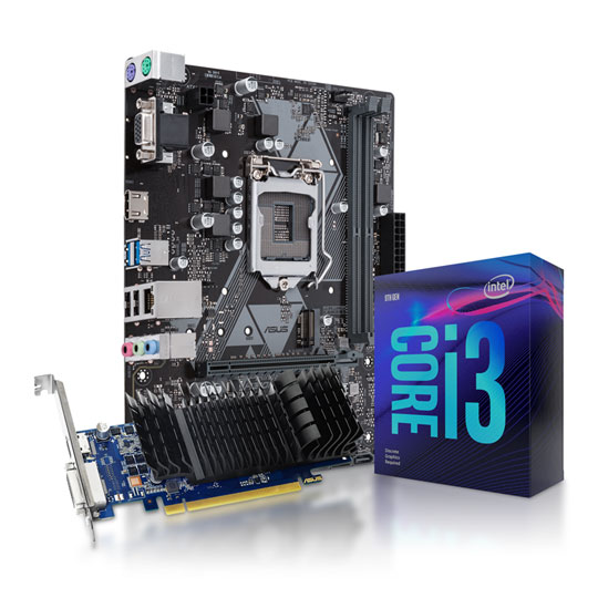 Intel i3 9100F, ASUS PRIME H310M-E & GT 1030 Bundle