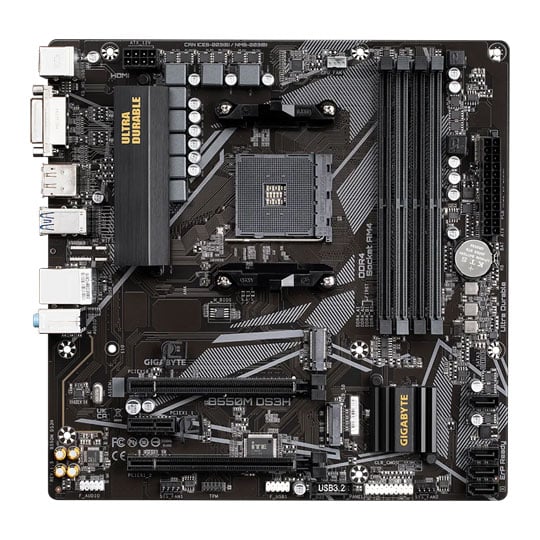 Gigabyte AMD B550M DS3H Micro-ATX Motherboard LN108440 | SCAN UK