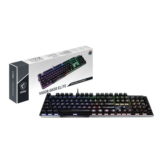 MSI VIGOR GK50 Elite Mechanical RGB Gaming Keyboard UK Layout LN110002