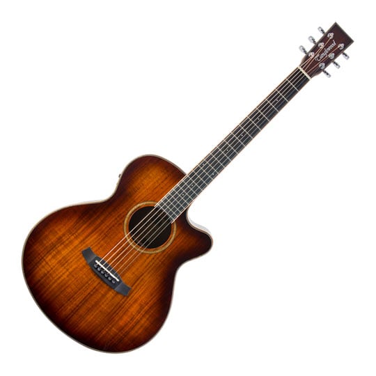 Tanglewood - 'TW4 E KOA' Winterleaf Series Electro Acoustic Guitar, Tobacco  Burst Gloss