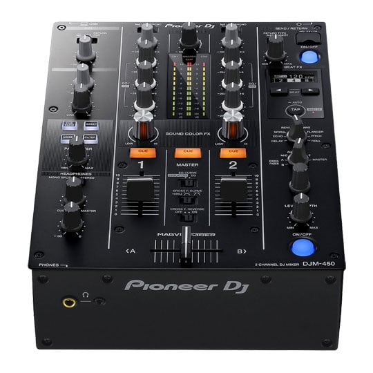 Pioneer - 'DJM-450K' 2 Channel DJ Mixer With USB & On-Board Effects (Black)  LN119373 - PIODJM450.P | SCAN UK