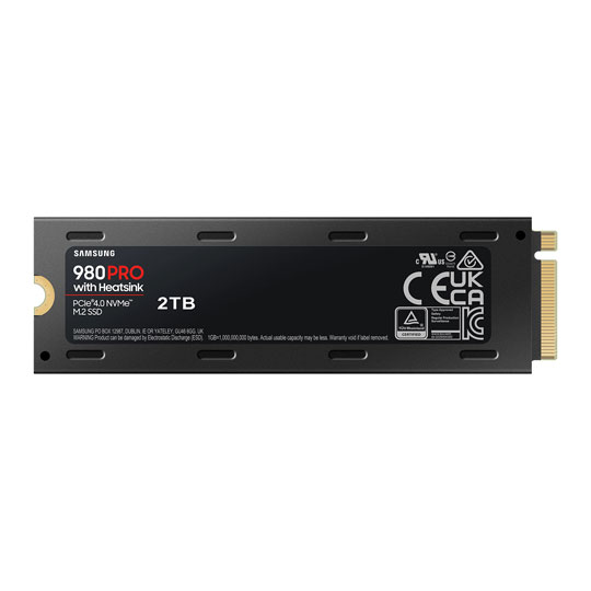 Samsung 980 PRO 2TB M.2 PCIe 4.0 Gen4 NVMe SSD with Heatsink PC/PS5