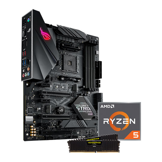 AMD Ryzen 5 3600 CPU, ASUS ROG Strix B450-F GAMING II Motherboard & 16GB  Corsair Memory & CPU Cooler