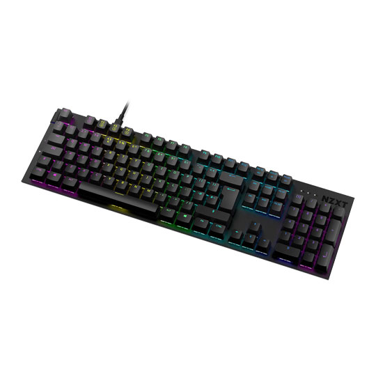 NZXT FUNCTION Gateron RGB Red Linear Modular Mechanical Gaming Keyboard ...