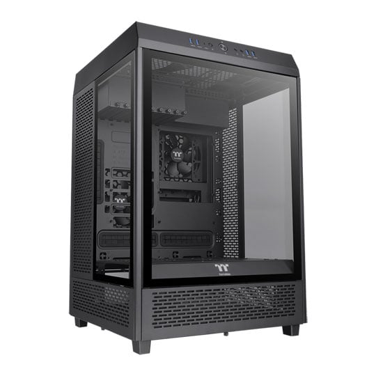 Thermaltake The Tower 500 Black Mid Tower Tempered Glass PC Gaming Case ...