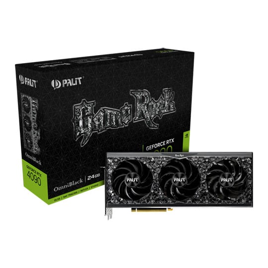 Palit NVIDIA GeForce RTX 4090 GameRock OmniBlack 24GB Ada Lovelace Graphics  Card LN129878 - NED4090019SB-1020Q | SCAN UK