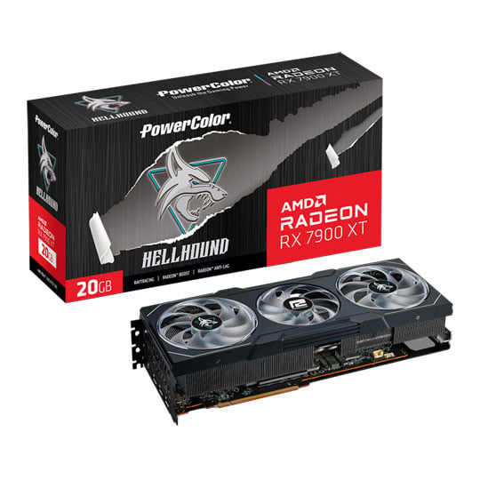 PowerColor AMD Radeon RX 7900 XT Hellhound 20GB Graphics Card LN131838 ...