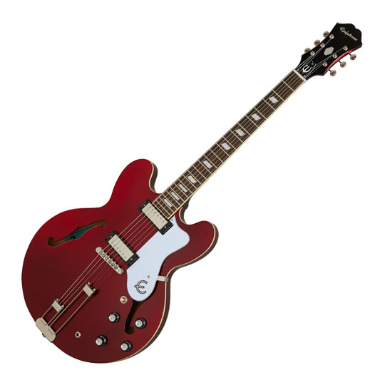 Epiphone - Riviera, Semi-Hollowbody Electric Guitar - Sparkling Burgundy  LN141479 - EORSBUNH1 | SCAN UK