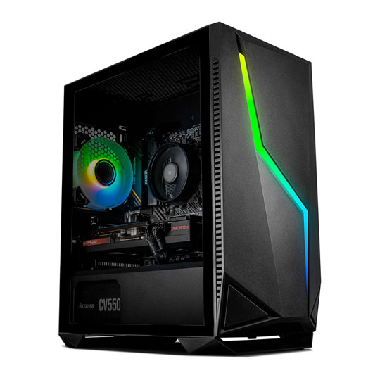 Gaming PC with 4GB AMD Radeon RX 6500 XT and AMD Ryzen 5 4500 LN143654 ...