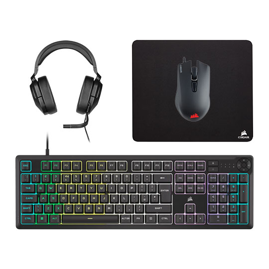 Corsair keyboard and outlets mouse